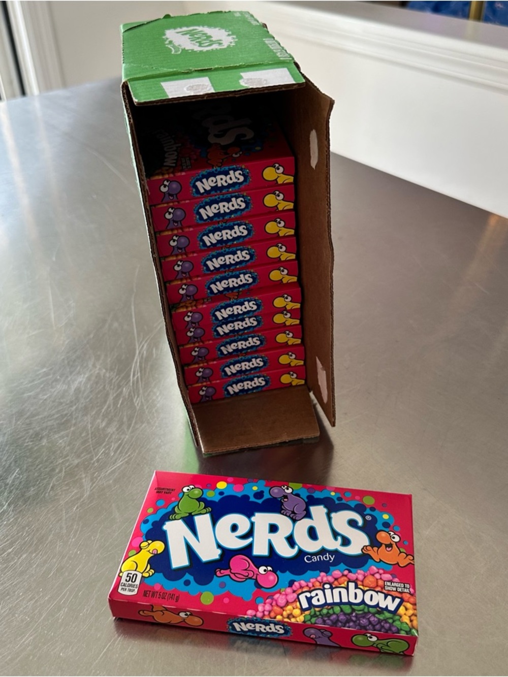 Nerds Candy, Rainbow, 5 Ounce Movie Theater Candy Boxes (pack of 11)